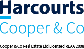 Harcourts Cooper & Co real estate logo